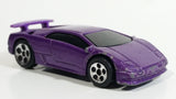 2000 Hot Wheels Lamborghini Diablo Metalflake Purple Die Cast Toy Exotic Sports Car Vehicle McDonald's Happy Meal