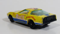 Yatming No. 1038 Chevrolet Corvette Bull King of Road Best Shot #38 Yellow Die Cast Toy Race Car Vehicle