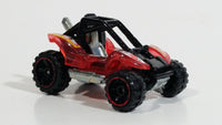 2013 Hot Wheels Stunt Circuit Power Sander Dune Buddy Clear Red Die Cast Toy Car Vehicle