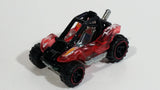 2013 Hot Wheels Stunt Circuit Power Sander Dune Buddy Clear Red Die Cast Toy Car Vehicle