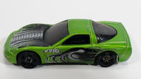 2002 Hot Wheels Octoblast '97 Corvette Metalflake Green Die Cast Toy Car Vehicle