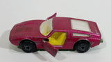 Vintage 1972 Lesney Matchbox Superfast No. 32 Maserati Bora Magenta Pink Die Cast Toy Car Vehicle with Opening Doors Made in England