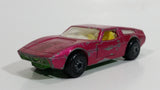 Vintage 1972 Lesney Matchbox Superfast No. 32 Maserati Bora Magenta Pink Die Cast Toy Car Vehicle with Opening Doors Made in England