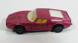 Vintage 1972 Lesney Matchbox Superfast No. 32 Maserati Bora Magenta Pink Die Cast Toy Car Vehicle with Opening Doors Made in England