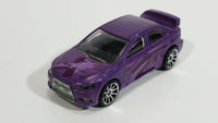 2010 Hot Wheels Color Shifters 2008 Lancer Evolution Purple / White Die Cast Toy Car Vehicle