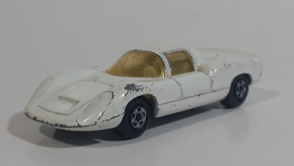 Vintage 1970 Lesney Matchbox Series Superfast No. 68 Porsche 910 White Die Cast Toy Car Vehicle Made in England