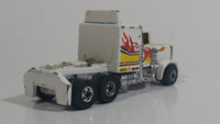 1983 Hot Wheels Long Shot Semi Tractor Truck Rig Pennzoil #1 White Die Cast Car Vehicle