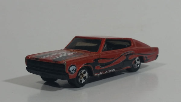 2003 Hot Wheels Wastelanders '67 Dodge Charger Metalflake Burnt Orange Die Cast Toy Muscle Car Vehicle