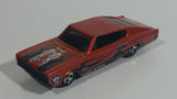 2003 Hot Wheels Wastelanders '67 Dodge Charger Metalflake Burnt Orange Die Cast Toy Muscle Car Vehicle