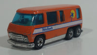 1979 Hot Wheels GMC Motorhome Orange Die Cast Toy Car Recreational Vehicle BW - Hong Kong - Chrome Base