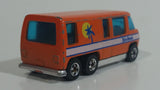 1979 Hot Wheels GMC Motorhome Orange Die Cast Toy Car Recreational Vehicle BW - Hong Kong - Chrome Base