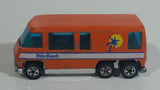 1979 Hot Wheels GMC Motorhome Orange Die Cast Toy Car Recreational Vehicle BW - Hong Kong - Chrome Base