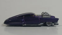 2001 Hot Wheels Evil Twin Dark Metalflake Purple Die Cast Toy Car Vehicle