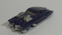 2001 Hot Wheels Evil Twin Dark Metalflake Purple Die Cast Toy Car Vehicle