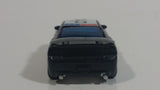 2010 Hot Wheels HW City Works Dodge Charger SRT8 Metalflake Black Police Cop Cruiser Die Cast Toy Car Emergency Rescue Vehicle