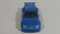 2008 Hot Wheels Web Trading Cars AMG Mercedes CLK DTM Metalflake Light Blue Die Cast Toy Car Vehicle