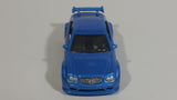 2008 Hot Wheels Web Trading Cars AMG Mercedes CLK DTM Metalflake Light Blue Die Cast Toy Car Vehicle