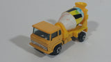 Vintage Yatming Cement Mixer Truck Yellow with White Mixing Barrel Die Cast Toy Car Vehicle