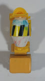 Vintage Yatming Cement Mixer Truck Yellow with White Mixing Barrel Die Cast Toy Car Vehicle