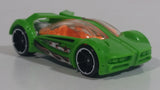 2016 Hot Wheels Stunt Circuit Iridium Green Die Cast Toy Car Vehicle