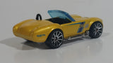 2012 Hot Wheels Shelby Classic Cobra Convertible Metalflake Light Gold Die Cast Toy Car Vehicle w/ Opening Hood