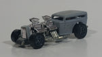 2008 Hot Wheels Way 2 Fast "Dirty Rat" Flat Grey Die Cast Toy Car Hot Rod Vehicle