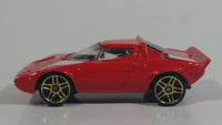 2002 Hot Wheels First Editions Lancia Stratos Red Die Cast Toy Car Vehicle