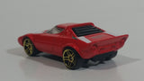 2002 Hot Wheels First Editions Lancia Stratos Red Die Cast Toy Car Vehicle