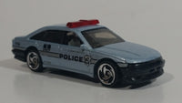 2000 Hot Wheels Police Cruiser Blue Grey Die Cast Toy Emergency Response Cop Vehicle