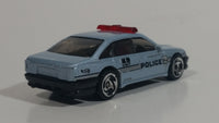 2000 Hot Wheels Police Cruiser Blue Grey Die Cast Toy Emergency Response Cop Vehicle