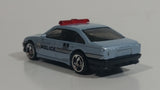 2000 Hot Wheels Police Cruiser Blue Grey Die Cast Toy Emergency Response Cop Vehicle