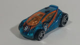 2009 Hot Wheels Tire Tread Raceway Vandetta Blue #9 Die Cast Toy Car Vehicle