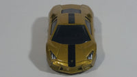 2013 Hot Wheels World Race Lamborghini Reventon Metalflake Gold Die Cast Toy Car Vehicle