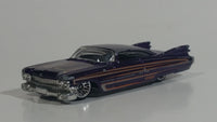 2010 Hot Wheels Hot Auction '59 Custom Cadillac Metalflake Purple Die Cast Toy Classic Car Vehicle