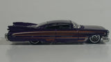 2010 Hot Wheels Hot Auction '59 Custom Cadillac Metalflake Purple Die Cast Toy Classic Car Vehicle