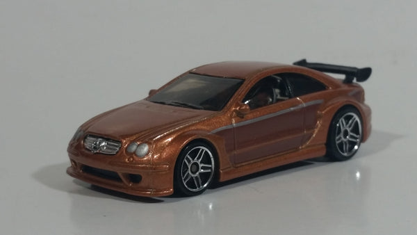 2008 Hot Wheels Web Trading Cars AMG Mercedes CLK DTM Metalflake Light Brown Die Cast Toy Car Vehicle