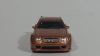 2008 Hot Wheels Web Trading Cars AMG Mercedes CLK DTM Metalflake Light Brown Die Cast Toy Car Vehicle