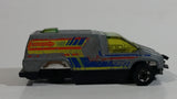 Vintage 1979 Hot Wheels Inside Story Van Gray Die Cast Toy Car Vehicle Rare Yellow Tint Version - Hong Kong - Busted Up