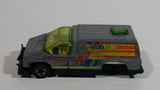 Vintage 1979 Hot Wheels Inside Story Van Gray Die Cast Toy Car Vehicle Rare Yellow Tint Version - Hong Kong - Busted Up