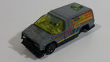Vintage 1979 Hot Wheels Inside Story Van Gray Die Cast Toy Car Vehicle Rare Yellow Tint Version - Hong Kong - Busted Up