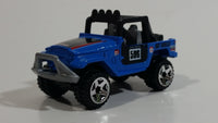 2010 Hot Wheels Toyota Land Cruiser FJ40 Blue Die Cast Toy Car Vehicle