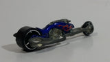 2007 Hot Wheels Truckin’ Transporters Hammer Sled Motorcycle Metalflake Blue Die Cast Toy Motorbike Vehicle