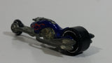 2007 Hot Wheels Truckin’ Transporters Hammer Sled Motorcycle Metalflake Blue Die Cast Toy Motorbike Vehicle