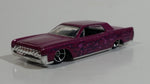 2009 Hot Wheels Rebel Rides '64 Continental Metalflake Dark Pink Die Cast Toy Car Vehicle