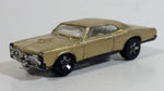 2007 Hot Wheels '67 Pontiac GTO Metalflake Light Gold Die Cast Toy Muscle Car Vehicle