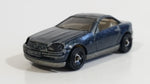 1999 Hot Wheels Mercedes SLK Metalflake Dark Blue Die Cast Toy Car Vehicle