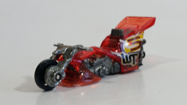 2006 Hot Wheels Wild Things Fright Bike Motorcycle Red Die Cast Toy Car Vehicle