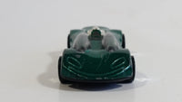 1999 Hot Wheels Double Cross Metalflake Dark Green Die Cast Toy Car Vehicle McDonald's Happy Meal 9/16