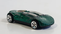 1999 Hot Wheels Double Cross Metalflake Dark Green Die Cast Toy Car Vehicle McDonald's Happy Meal 9/16