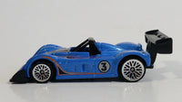 2007 Hot Wheels Mystery Cars Riley and Scott Mk III Metalflake Blue Die Cast Toy Race Car Vehicle